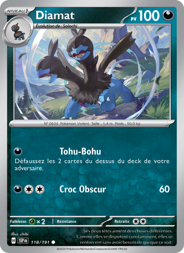 Diamat 118 — Étincelles Déferlantes (French Pokémon TCG card)