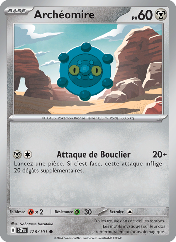 Archéomire 126 — Étincelles Déferlantes (French Pokémon TCG card)