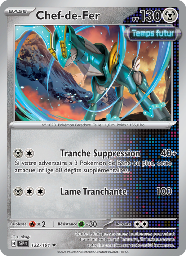 Chef-de-Fer 132 — Étincelles Déferlantes (French Pokémon TCG card)