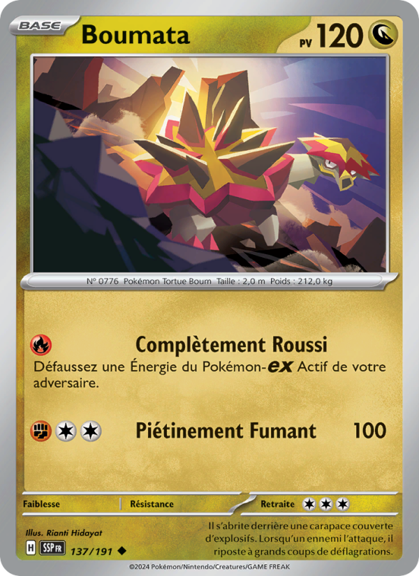 Boumata 137 — Étincelles Déferlantes (French Pokémon TCG card)