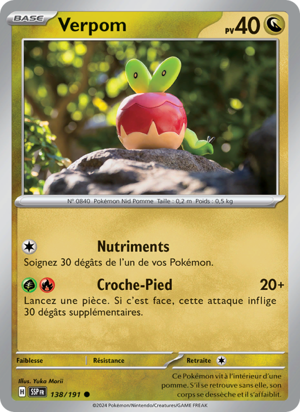Verpom 138 — Étincelles Déferlantes (French Pokémon TCG card)