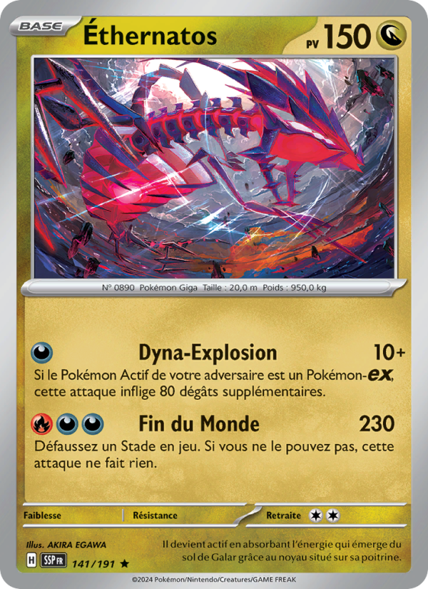 Éthernatos 141 — Étincelles Déferlantes (French Pokémon TCG card)