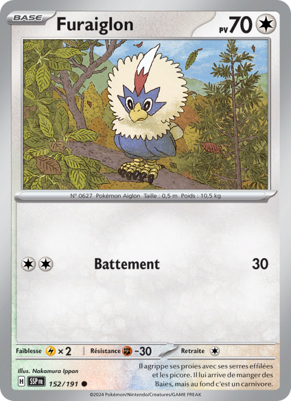 Furaiglon 152 — Étincelles Déferlantes (French Pokémon TCG card)