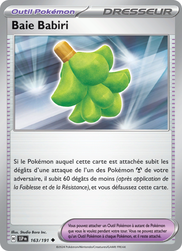 Baie Babiri 163 — Étincelles Déferlantes (French Pokémon TCG card)