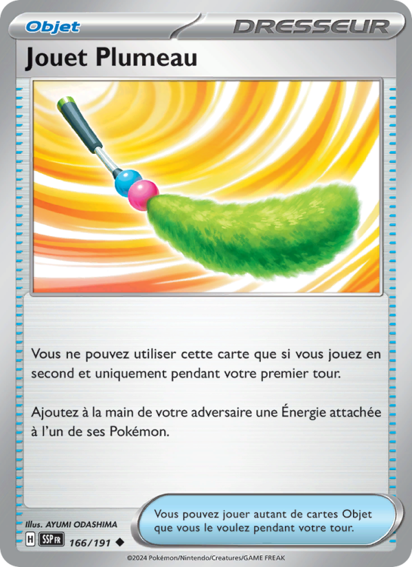 Jouet Plumeau 166 — Étincelles Déferlantes (French Pokémon TCG card)