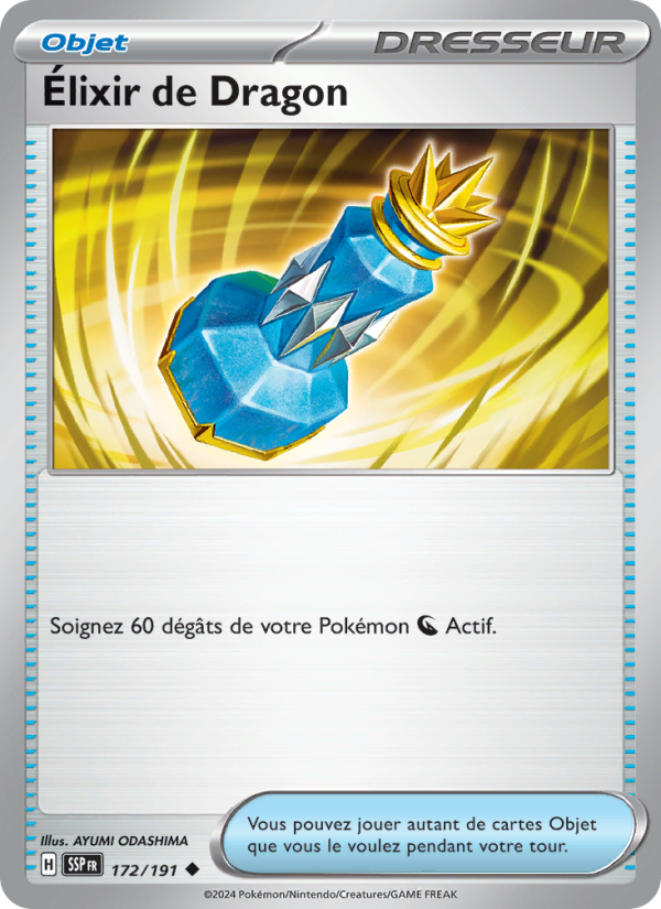 Élixir de Dragon 172 — Étincelles Déferlantes (French Pokémon TCG card)
