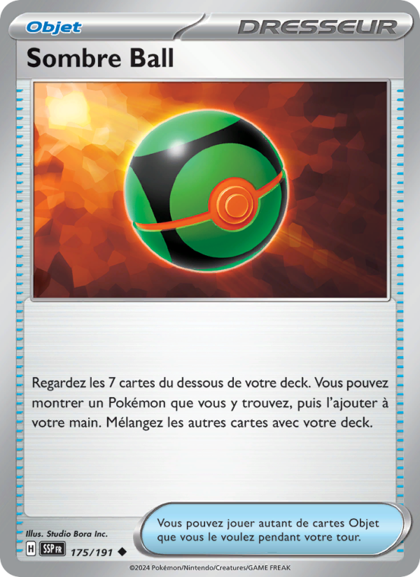 Sombre Ball 175 — Étincelles Déferlantes (French Pokémon TCG card)