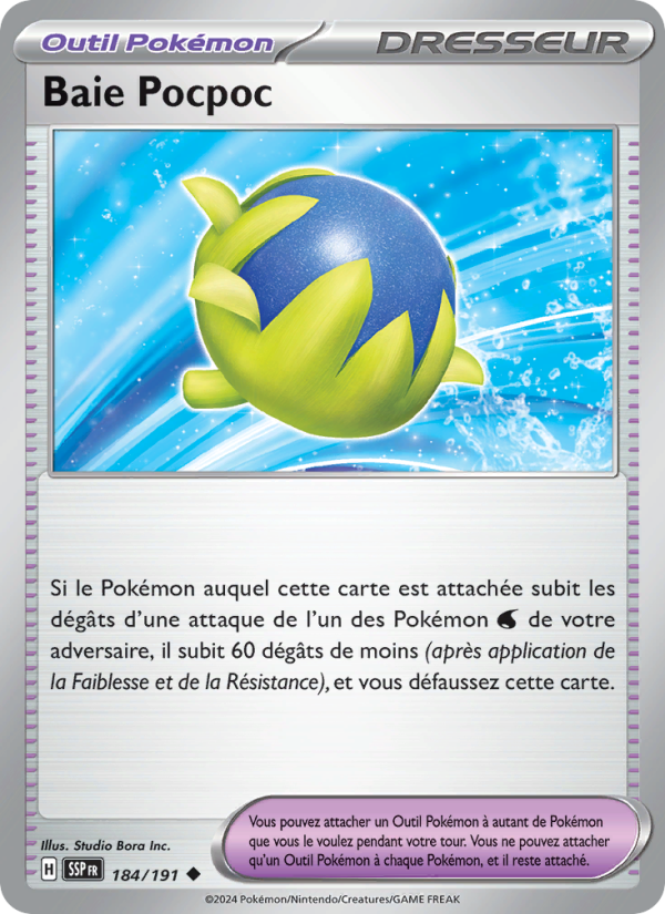 Baie Pocpoc 184 — Étincelles Déferlantes (French Pokémon TCG card)