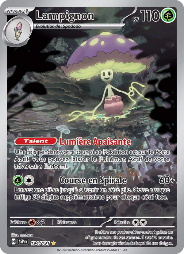 Lampignon 194 — Étincelles Déferlantes (French Pokémon TCG card)