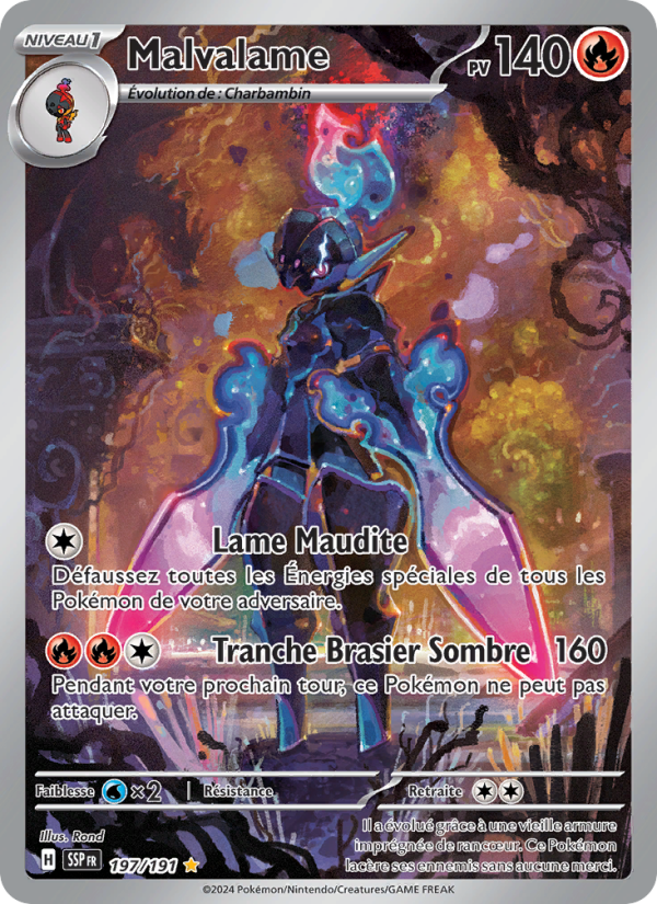 Malvalame 197 — Étincelles Déferlantes (French Pokémon TCG card)