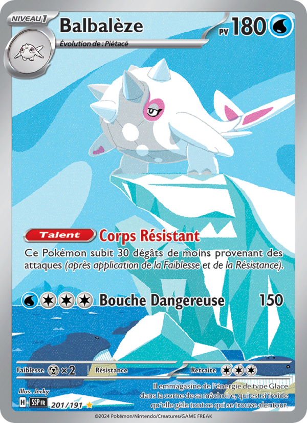 Balbalèze 201 — Étincelles Déferlantes (French Pokémon TCG card)