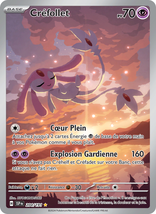 Créfollet 204 — Étincelles Déferlantes (French Pokémon TCG card)