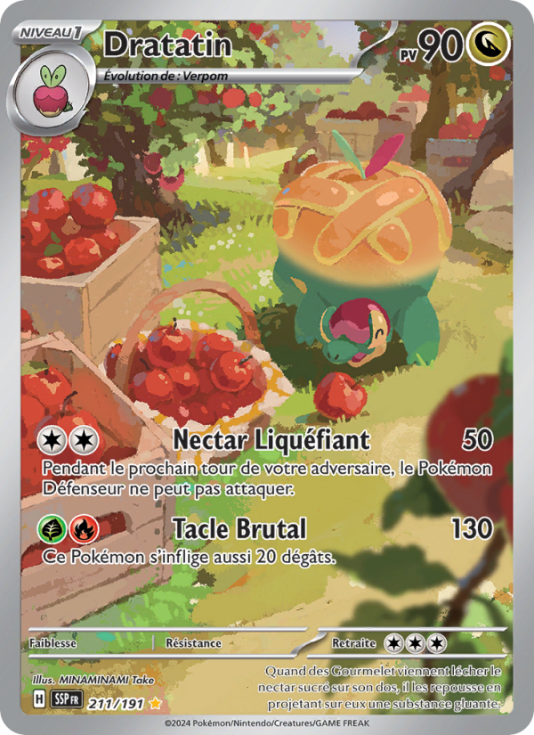 Dratatin 211 — Étincelles Déferlantes (French Pokémon TCG card)