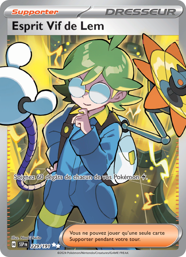 Esprit Vif de Lem 229 — Étincelles Déferlantes (French Pokémon TCG card)