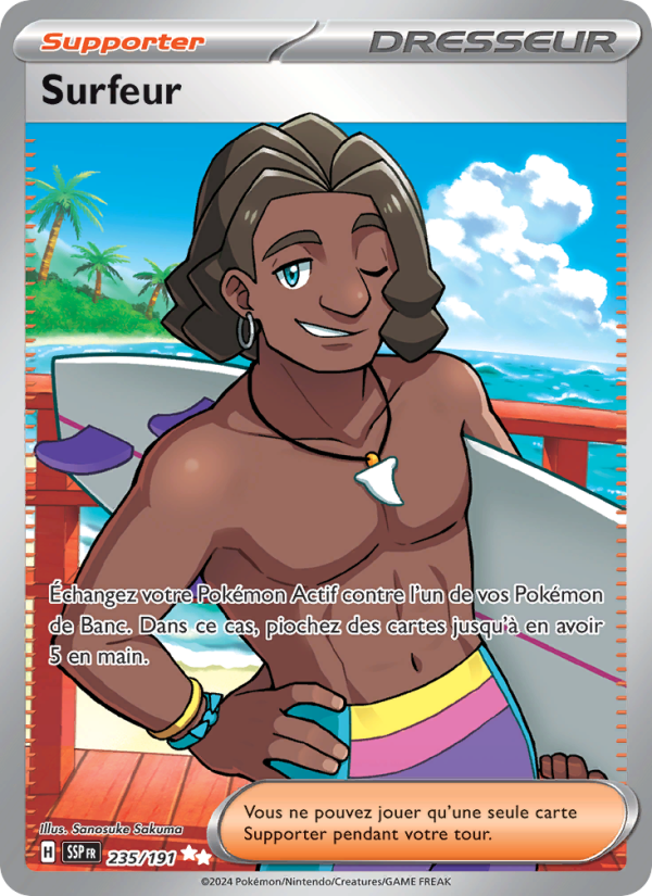 Surfeur 235 — Étincelles Déferlantes (French Pokémon TCG card)