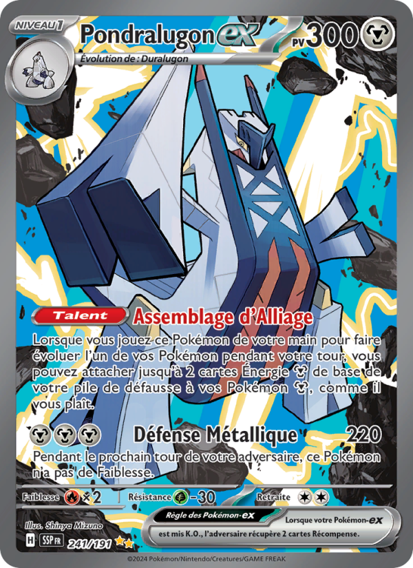 Pondralugon-ex 241 — Étincelles Déferlantes (French Pokémon TCG card)