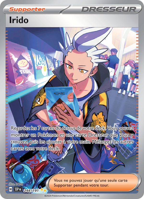Irido 244 — Étincelles Déferlantes (French Pokémon TCG card)