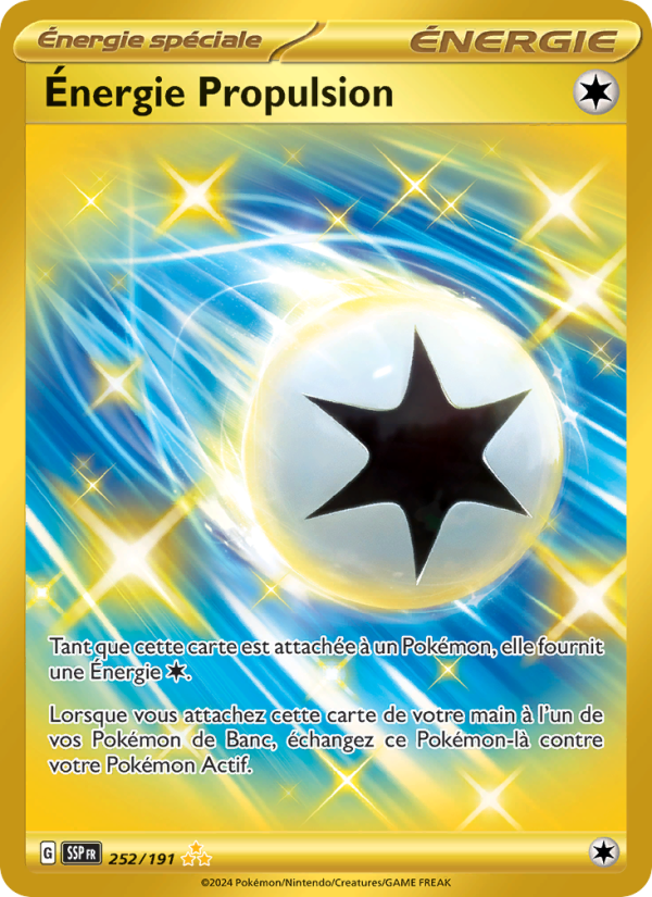 Énergie Propulsion 252 — Étincelles Déferlantes (French Pokémon TCG card)