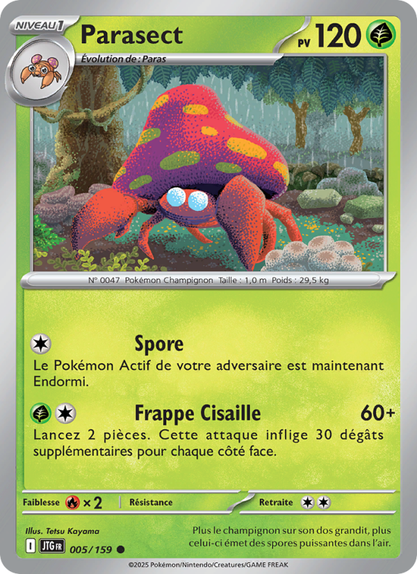 Parasect 005 — Aventures Ensemble (French Pokémon TCG card)
