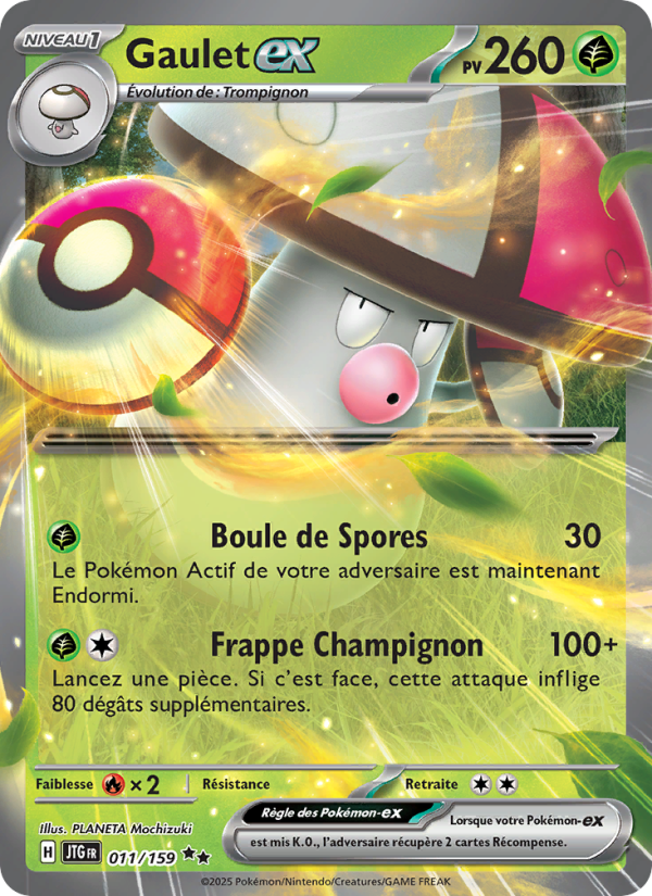 Gaulet-ex 011 — Aventures Ensemble (French Pokémon TCG card)