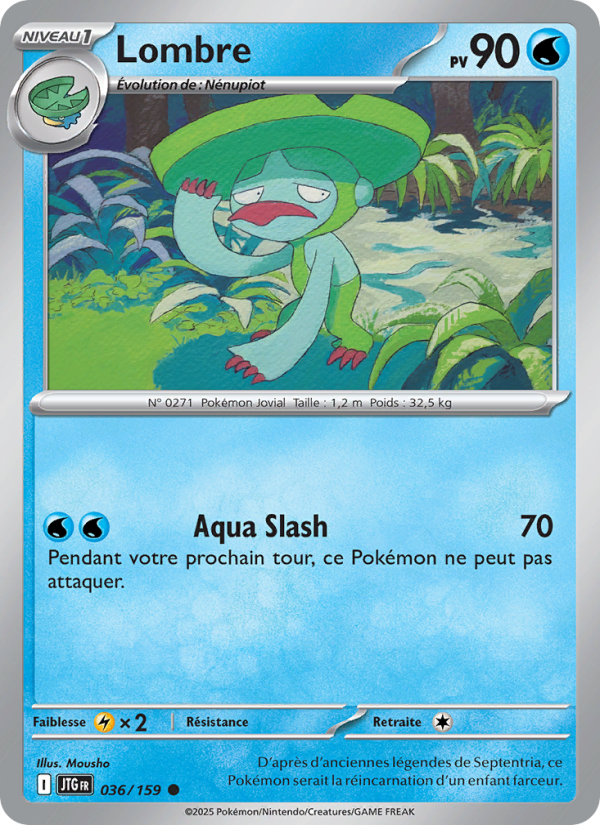Lombre 036 — Aventures Ensemble (French Pokémon TCG card)