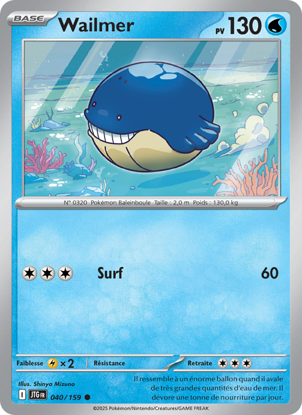 Wailmer 040 — Aventures Ensemble (French Pokémon TCG card)