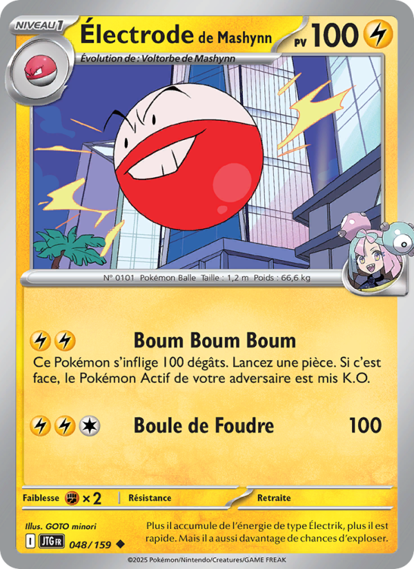 Électrode de Mashynn 048 — Aventures Ensemble (French Pokémon TCG card)