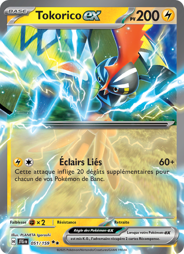 Tokorico-ex 051 — Aventures Ensemble (French Pokémon TCG card)
