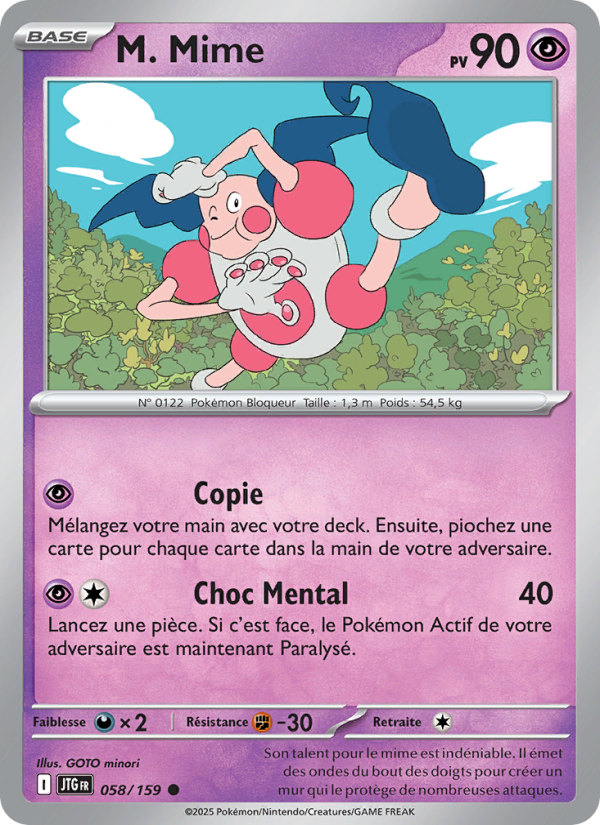 M. Mime 058 — Aventures Ensemble (French Pokémon TCG card)