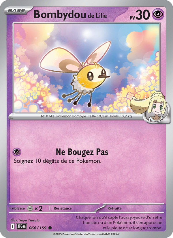 Bombydou de Lilie 066 — Aventures Ensemble (French Pokémon TCG card)