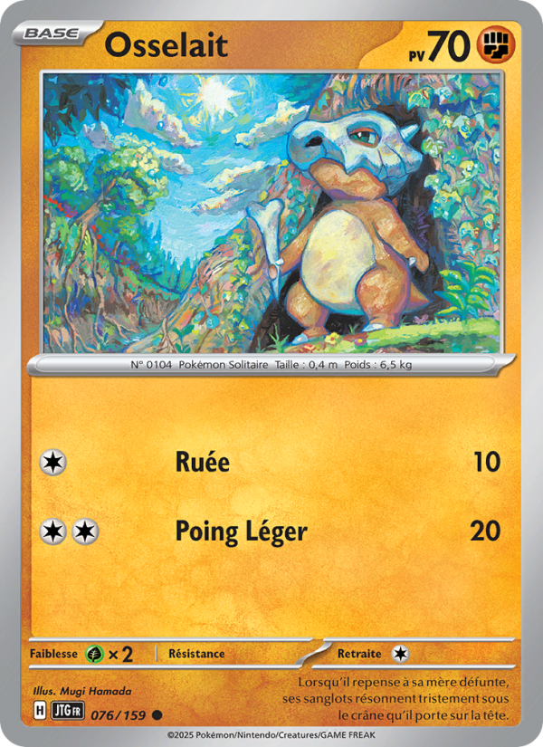 Osselait 076 — Aventures Ensemble (French Pokémon TCG card)