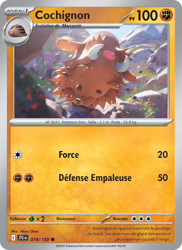 Cochignon 078 — Aventures Ensemble (French Pokémon TCG card)