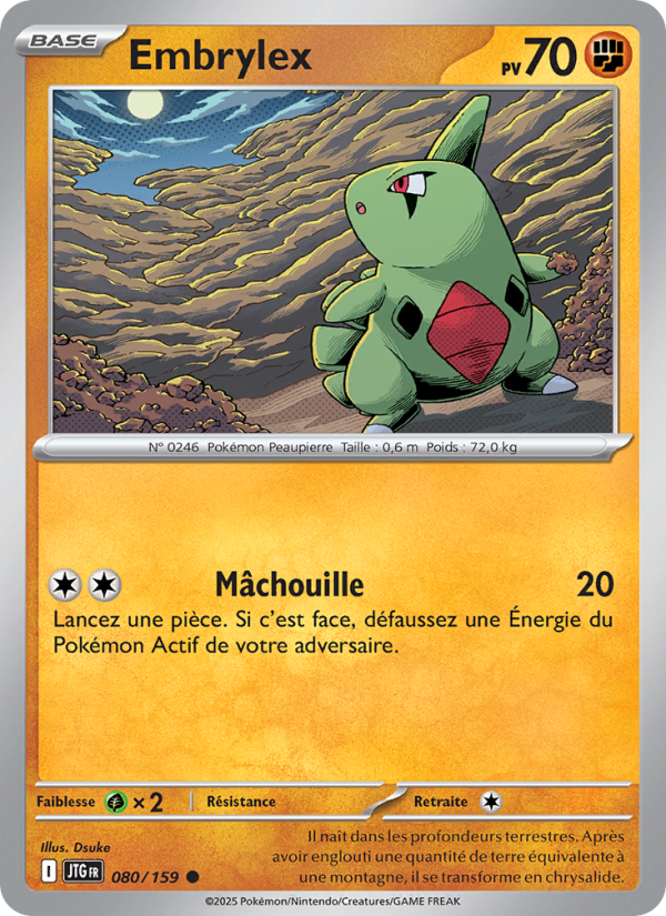Embrylex 080 — Aventures Ensemble (French Pokémon TCG card)