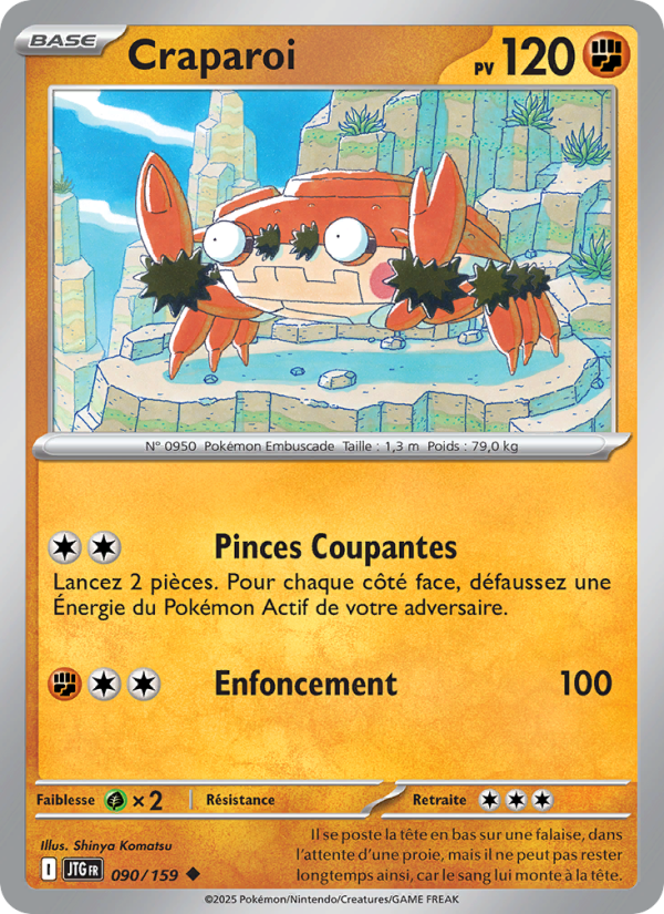 Craparoi 090 — Aventures Ensemble (French Pokémon TCG card)