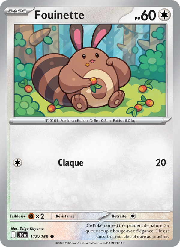 Fouinette 118 — Aventures Ensemble (French Pokémon TCG card)