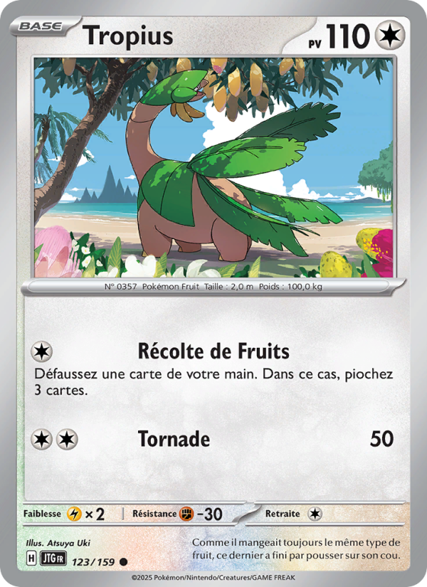 Tropius 123 — Aventures Ensemble (French Pokémon TCG card)