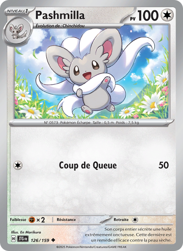 Pashmilla 126 — Aventures Ensemble (French Pokémon TCG card)
