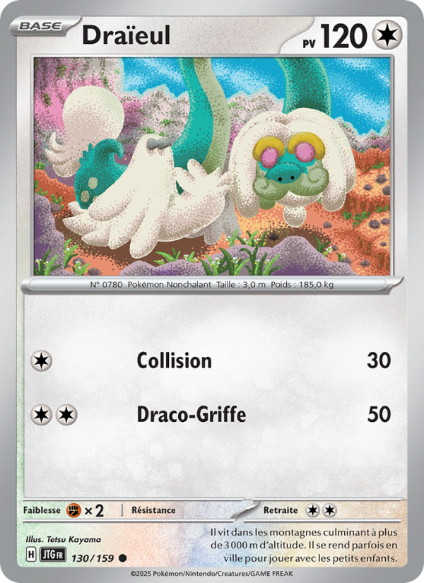 Draïeul 130 — Aventures Ensemble (French Pokémon TCG card)