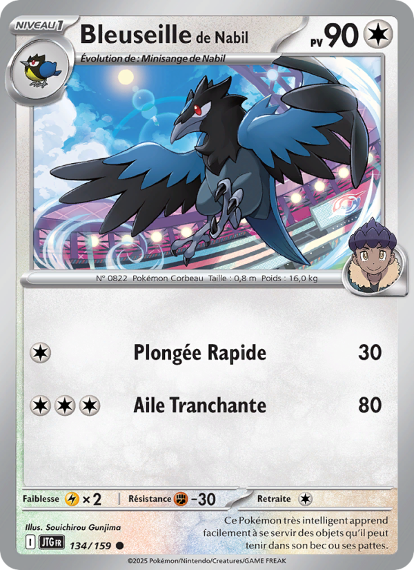 Bleuseille de Nabil 134 — Aventures Ensemble (French Pokémon TCG card)