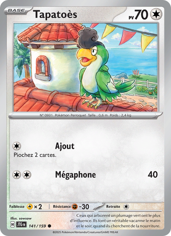 Tapatoès 141 — Aventures Ensemble (French Pokémon TCG card)