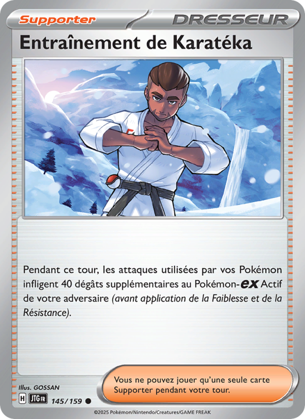 Entraînement de Karatéka 145 — Aventures Ensemble (French Pokémon TCG card)