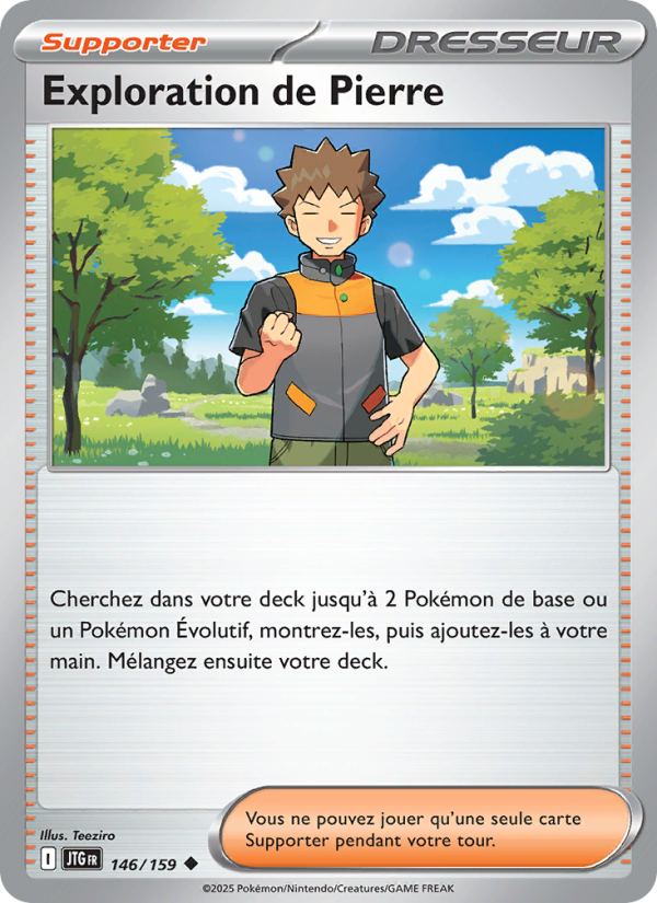 Exploration de Pierre 146 — Aventures Ensemble (French Pokémon TCG card)