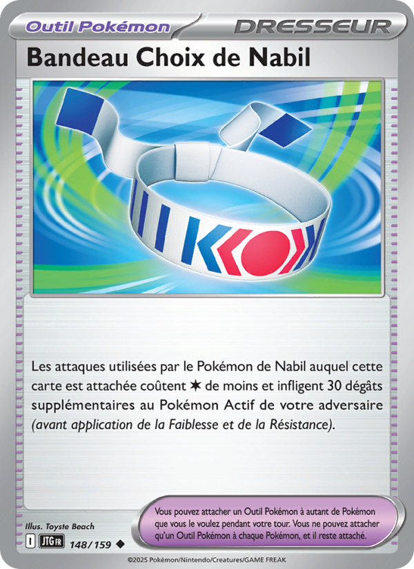 Bandeau Choix de Nabil 148 — Aventures Ensemble (French Pokémon TCG card)