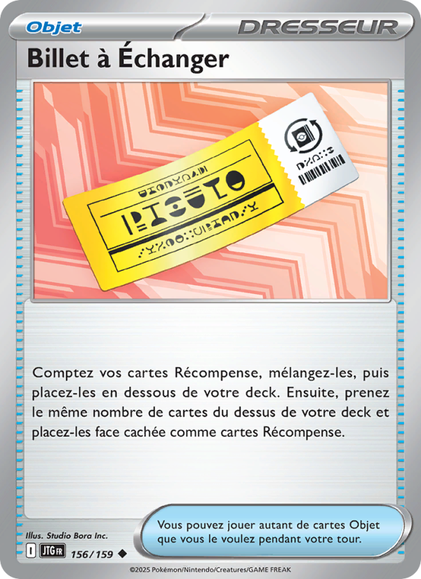 Billet à Échanger 156 — Aventures Ensemble (French Pokémon TCG card)