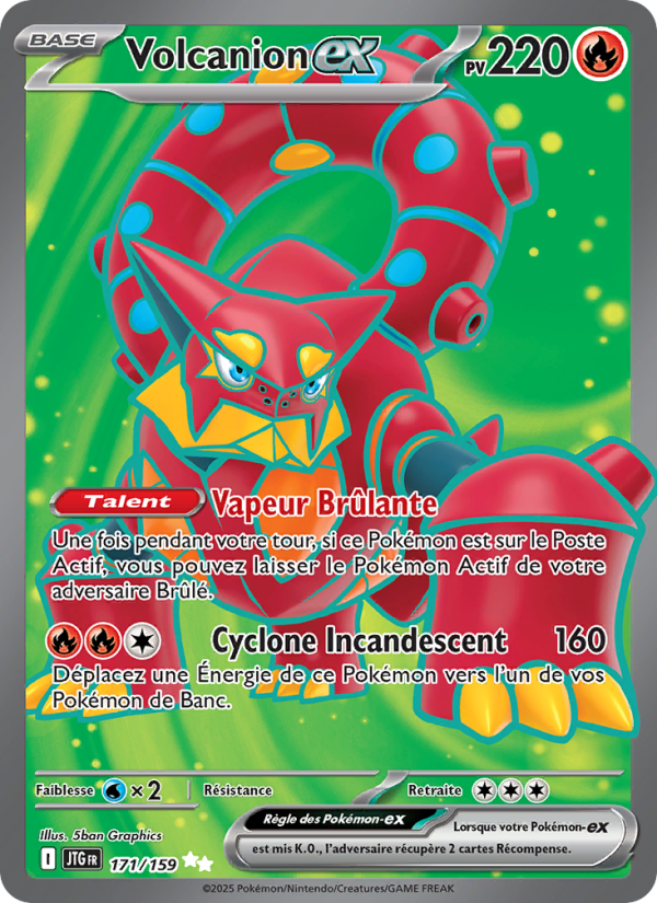 Volcanion-ex 171 — Aventures Ensemble (French Pokémon TCG card)