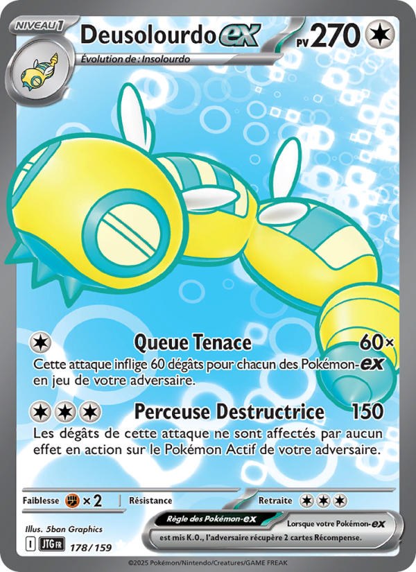 Deusolourdo-ex 178 — Aventures Ensemble (French Pokémon TCG card)