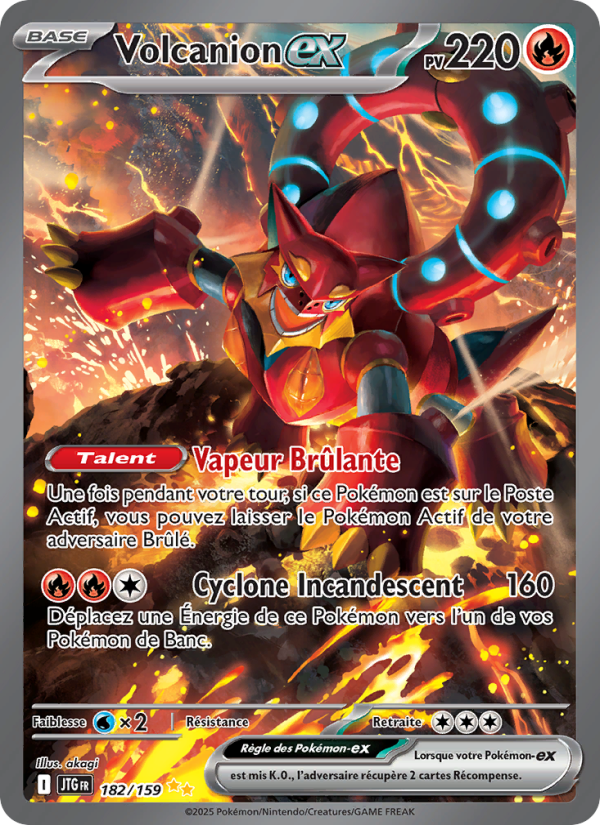 Volcanion-ex 182 — Aventures Ensemble (French Pokémon TCG card)