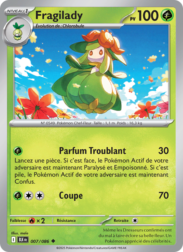 Fragilady 007 — Foudre Noire (French Pokémon TCG card)