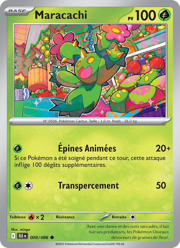Maracachi 008 — Foudre Noire (French Pokémon TCG card)