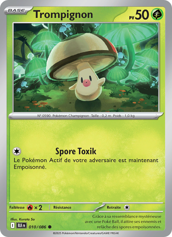 Trompignon 010 — Foudre Noire (French Pokémon TCG card)